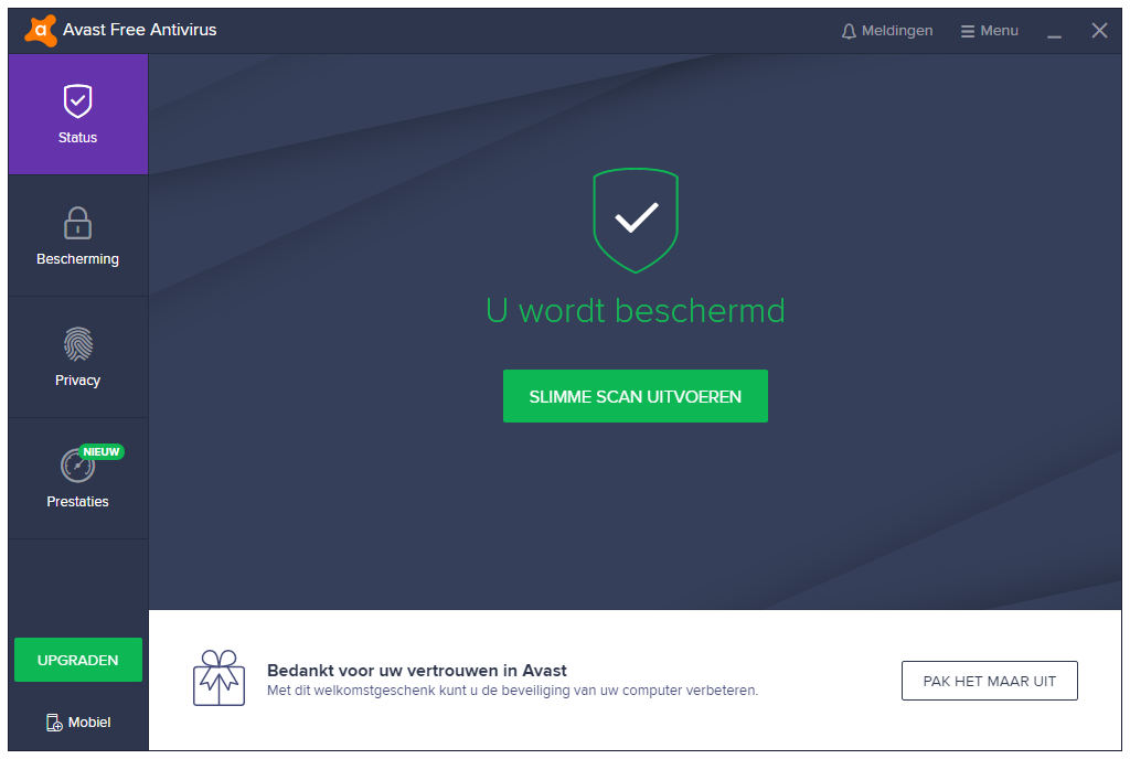 Gratis antivirus programma van Avast