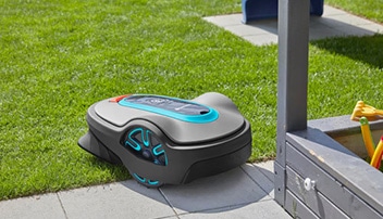 robotmaaier met afgrondsensor